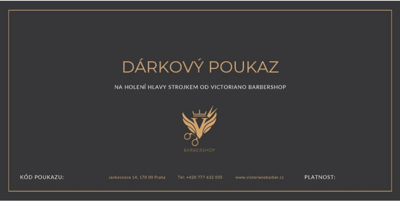 Dárkový poukaz Victoriano Barber